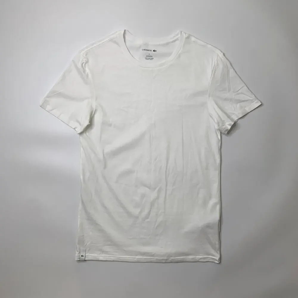 Lacoste T Shirt Mens M Medium Cotton Underwear Undershirt Sleep Baselayer